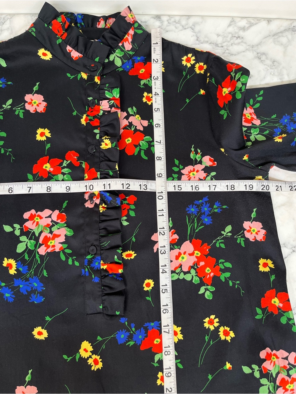 TUCKERNUCK After Light Amaryllis Tate Dress Black Colorful Floral Size Small - Picture 9 of 13